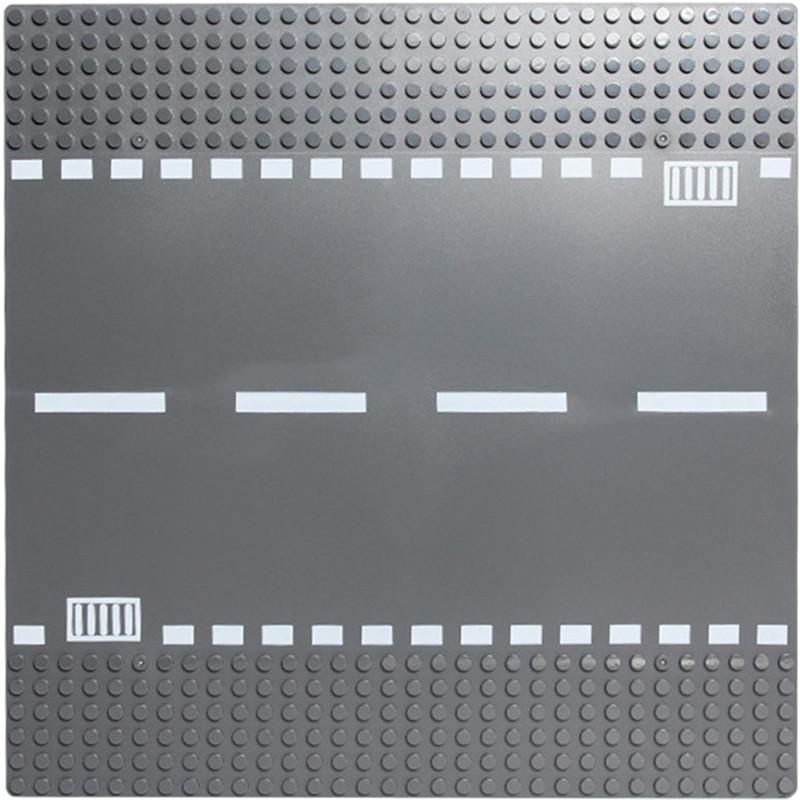 1pc City Road Street Baseplate Block Construction Classical Assembly Building Blocks Christmas Toys For Children Kids