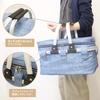 At First Foldable Soft Cooler with Cooler Leisure Large Blue AF6128 Bag, Insulated, Handle, Bag, Basket, Bag, Capacity,