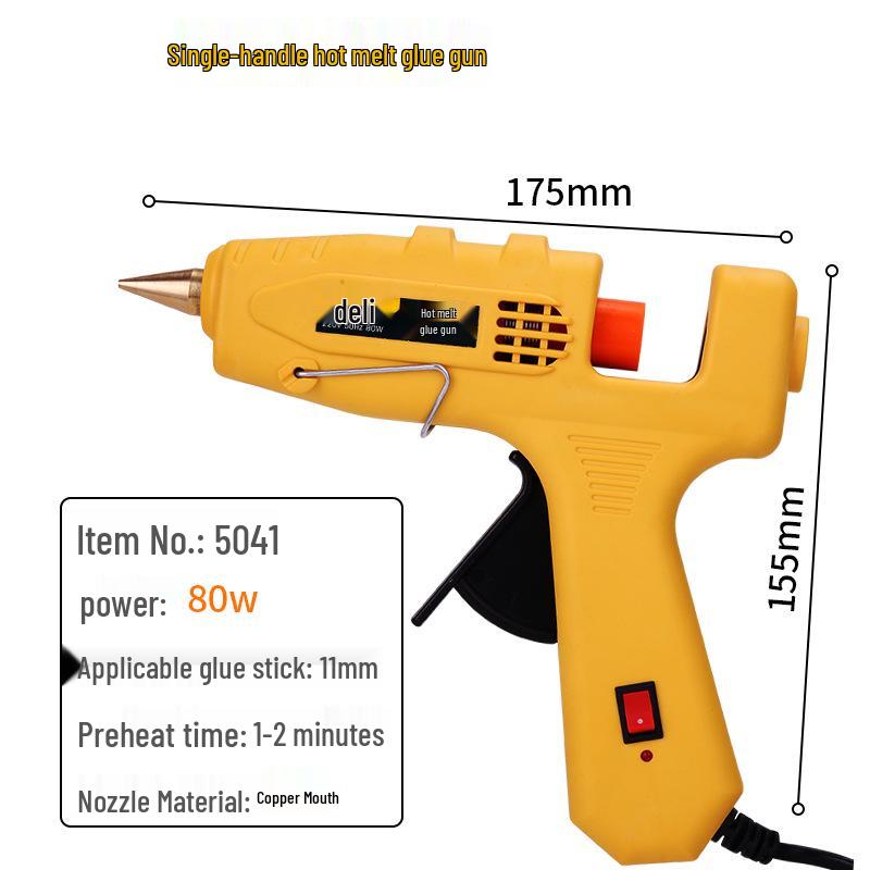 Deli Tools Small Hot Melt Glue Gun for Crafts and Household Use