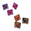 3 pezzi di dadi runici poliedrici in acrilico a 8 facce dadi astrologici da gioco da tavolo con bordi taglienti e belle inclusioni