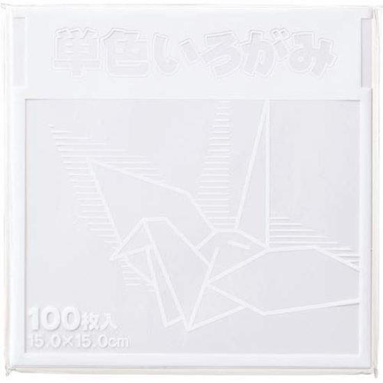 

Single color origami 15 x 15 cm 100 sheets white