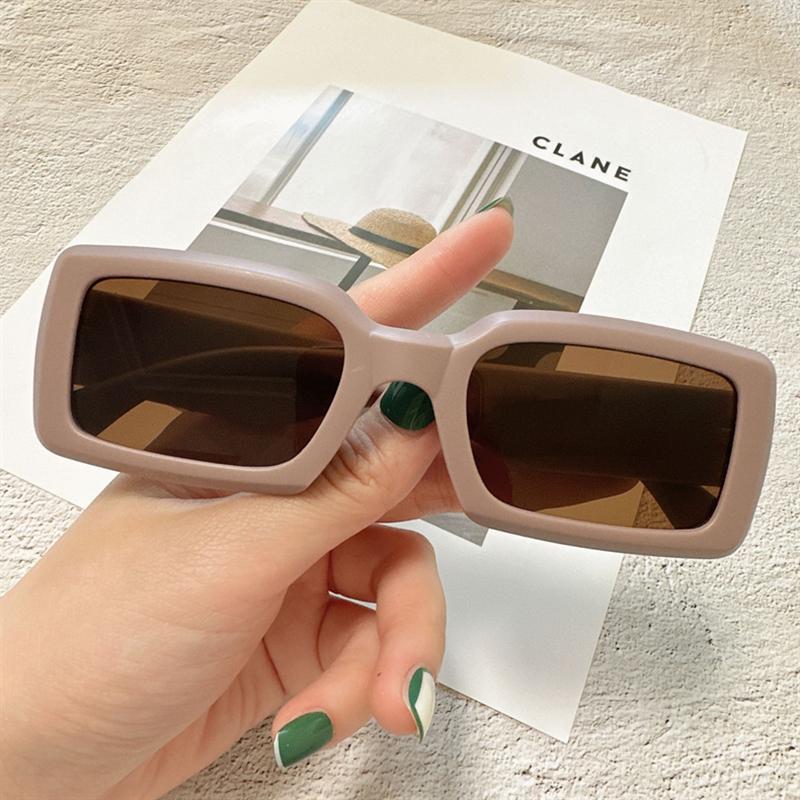 

New Vintage rectangle Sunglasses Women Men Square Pc Frame Sun Glasses Female Brand Retro Shades Fashion Oculos De Sol for Male MULTI