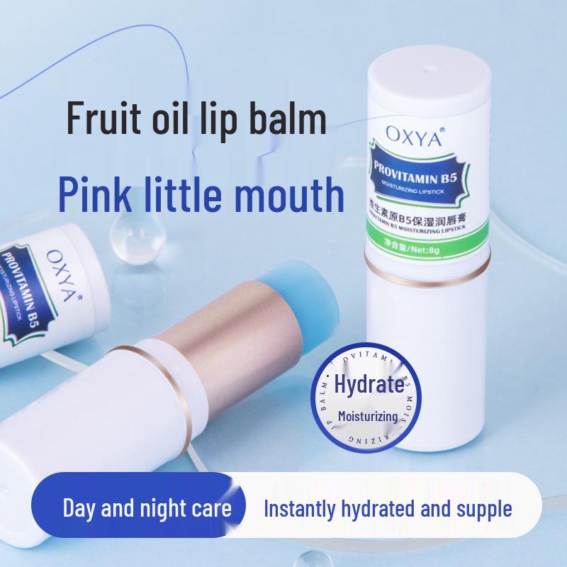 

Fruit Oil Lip Balm: Hydrating, Moisturizing, Anti-Cracking, Plumps Lips, Non-Sticky 1 stick