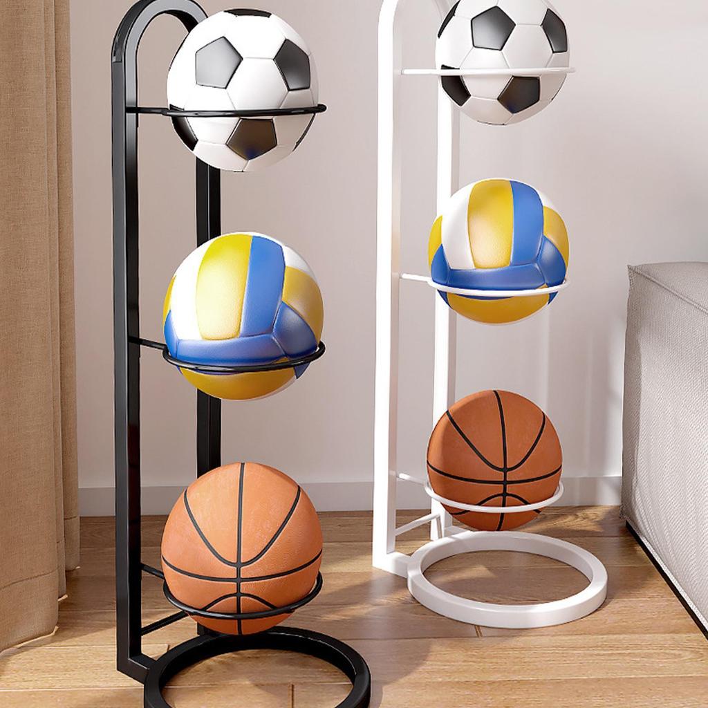 Ballaufbewahrungshalter Fußball-Ausstellungsständer Mehrschichtiger Ball-Organizer-Ständer Ball-Organizer-Ständer für Schlafzimmer Wohnzimmer Garage