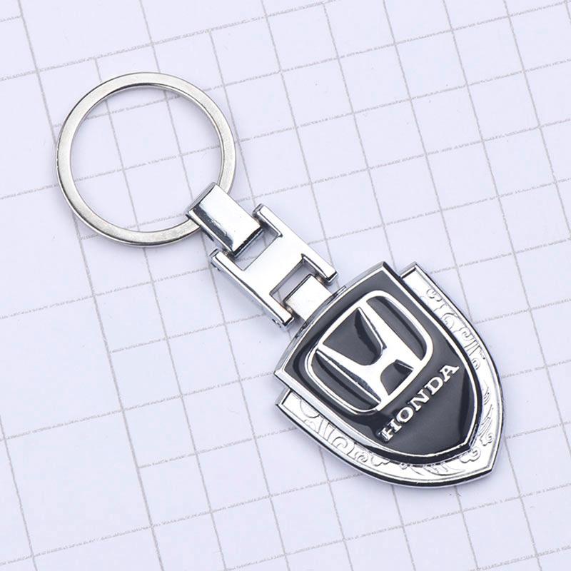 VFHJQ1 New Metal/Leather Keychain Hand-Woven Key Rope Key Ring Key Holder Gift For Honda Mugen Typer ACCORD Avancier Airwave Civic FK8