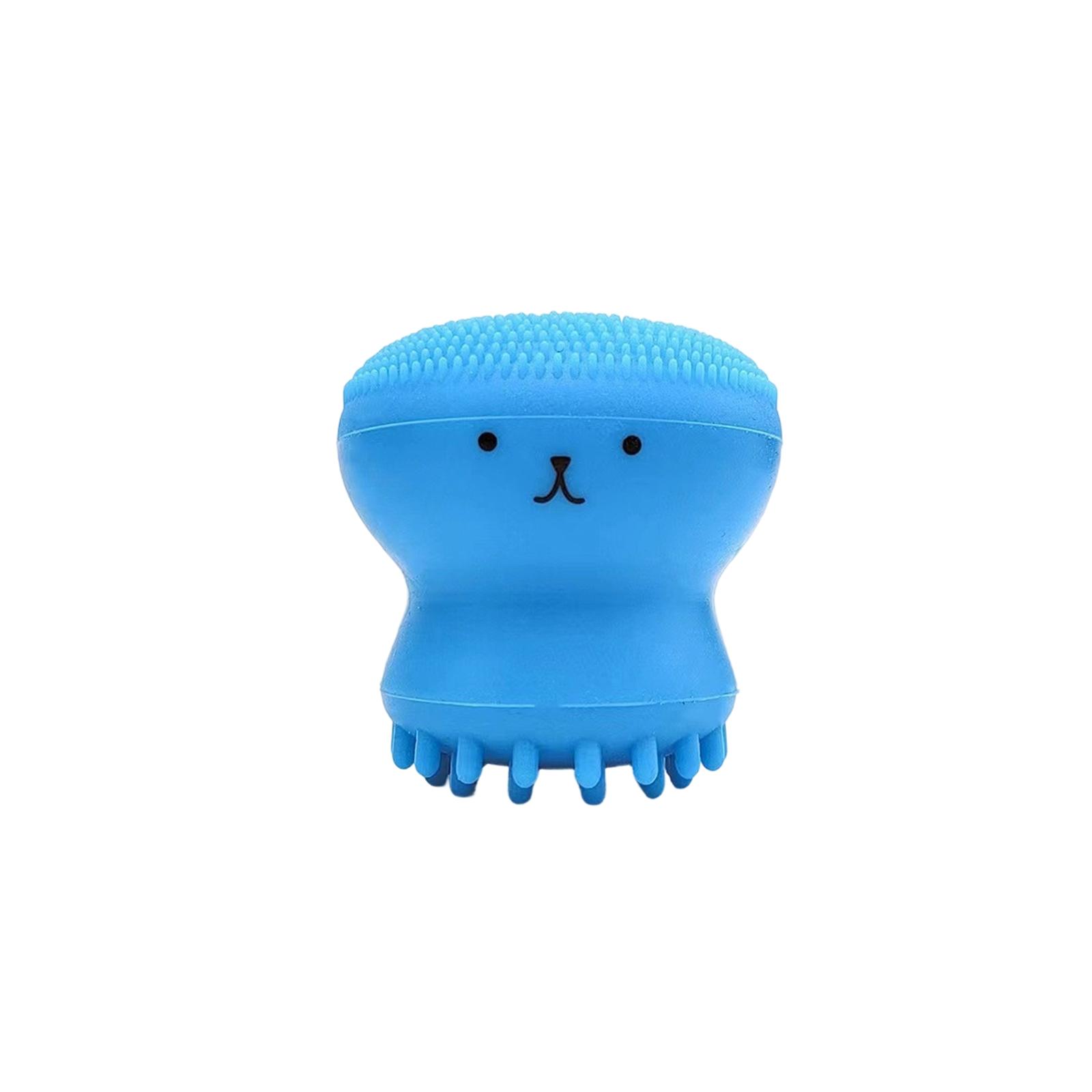 Silicone Face Wash Brush Little Facial Cleansing Brush Facial Cleansing Silicone Face Wash Brush. синий