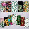 RA33 Watercolour Cacti Succulent Transparent Phone Case for Motorola Moto G7 G8 G9 G84 G85 G73 G24 G15 Z2 Play Power Plus