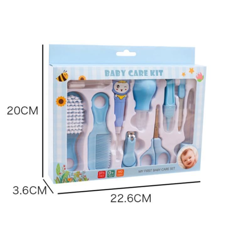 10-Piece Maternal & Child Baby Care Gift Box Set - Includes Children's Nail Clippers Baby Ear Scoops & Essential Care Products