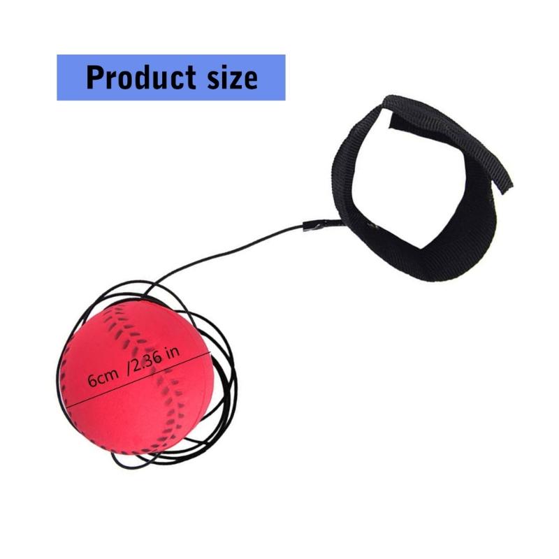 Wrist Rebounds Ball Portable High Elasticity Bouncy Ball Wristband Football Toy Wrist Strength Trainer Return Baseball