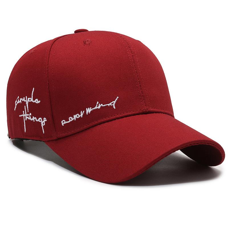 New Embroidery Baseball Cap For Men Women Hat Solid Sunscreen Baseball Hats Cotton Outdoor Sport Running Visor Casual Cap