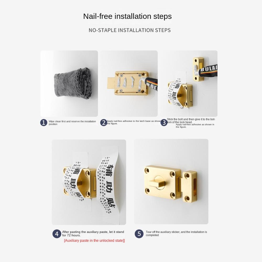 Hardware Security Bolt Latch Anti-theft Door Hasps Lock New Door Lock Buckle Door