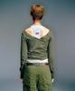Beikeonteuakaibeu Rina Boatneck Button Long Sleeve Top Khaki