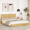 VidaXL Bed Frame with Headboard Without Mattress 135 X 190 Cm 3315745