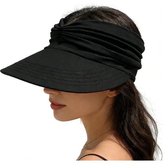 Sun Hat Women Sun Beach Visor Cap UV Protection Summer Wide Brim Hat for Sports Beach Golf Tennis Hiking