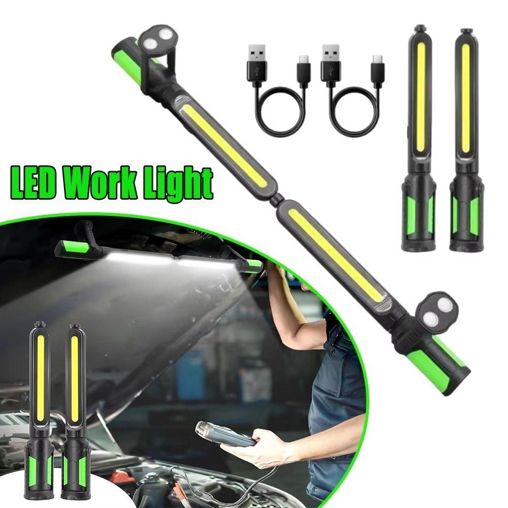 2400LM LED Mechanic LED Work Light Magnetic Base COB Charging Light  Multifunctional Work