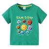 Kids Shortsleeved Tshirt Solar System Graphic Printing Summer Childrens Comfortable Tees Boys Girls ONeck Tops Clothing Gift
