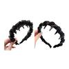 Summer Hair Hoop Beads Twist Decor Headband Anti-slip Teeth Face