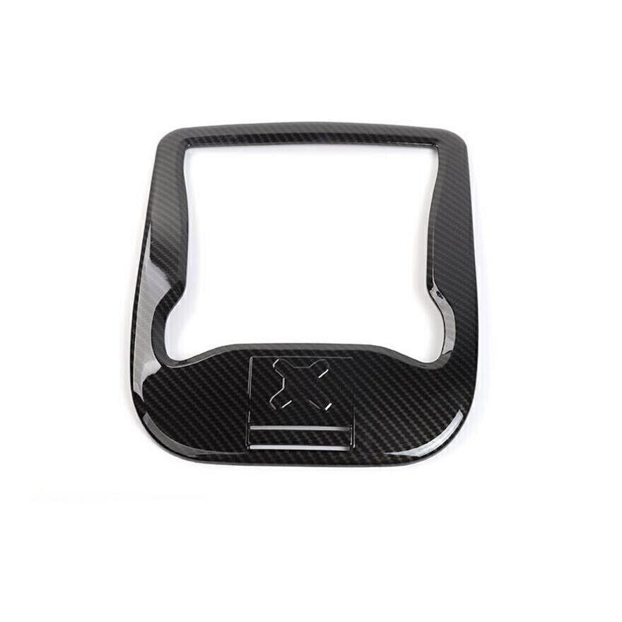 For Jeep Renegade 15-2023 Carbon Fiber Roof Front Reading Light Cover Trim 1pc