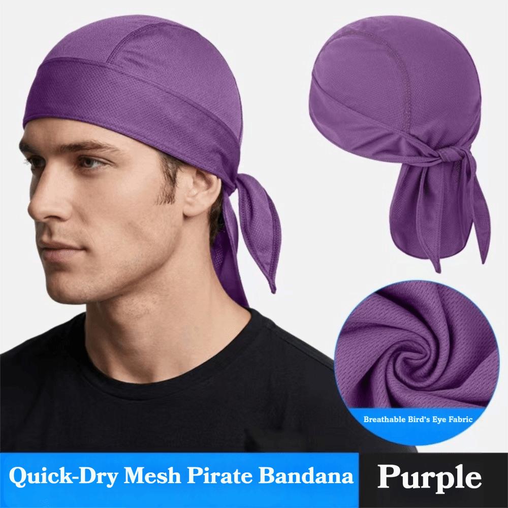 Solid Color Sports Headband Sweat-wicking Fabric Cycling Headband  Outdoor Sports фиолетовый
