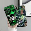 One Piece Logo Black Soft Phone Cover Case for iPhone XS Max 17Air 13 12 11 17 Pro Max XR 7 8 15 16 14 Plus