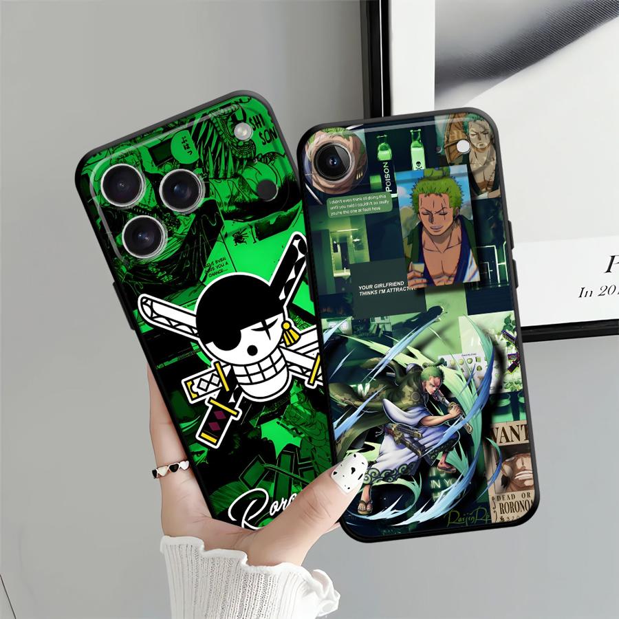 One Piece Logo Black Soft Phone Cover Case for iPhone XS Max 17Air 13 12 11 17 Pro Max XR 7 8 15 16 14 Plus