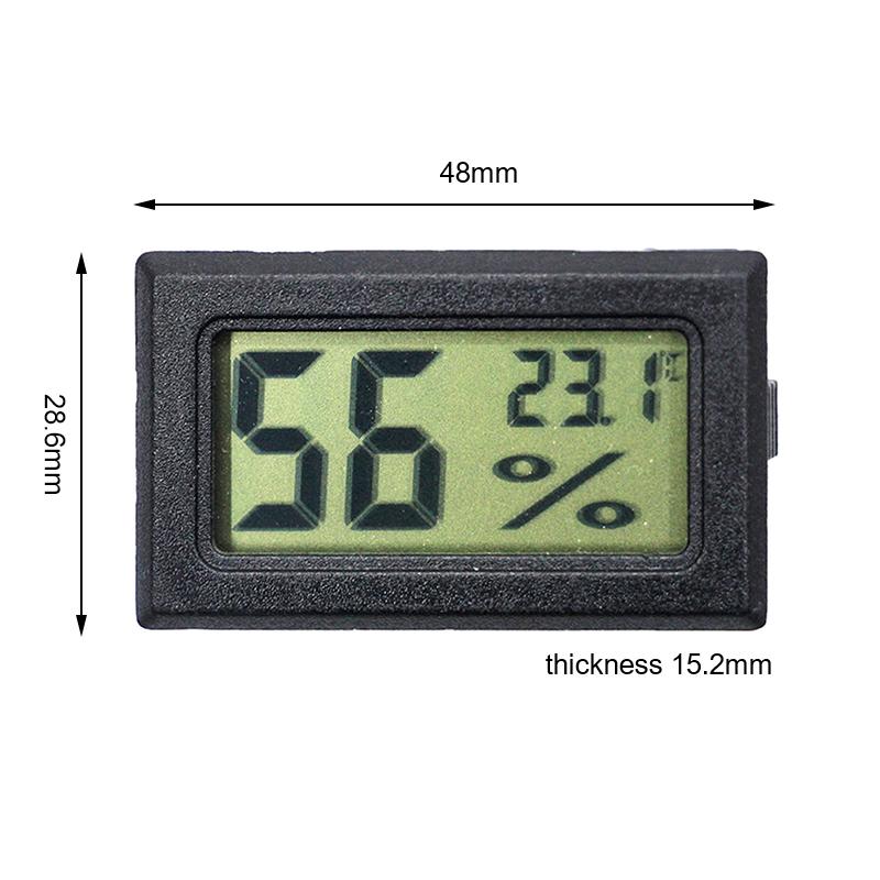Mini Lcd Digital Thermometer Hygrometer Temperature Indoor Convenient Temperature Sensor Humidity Meter Gauge Instruments Cable