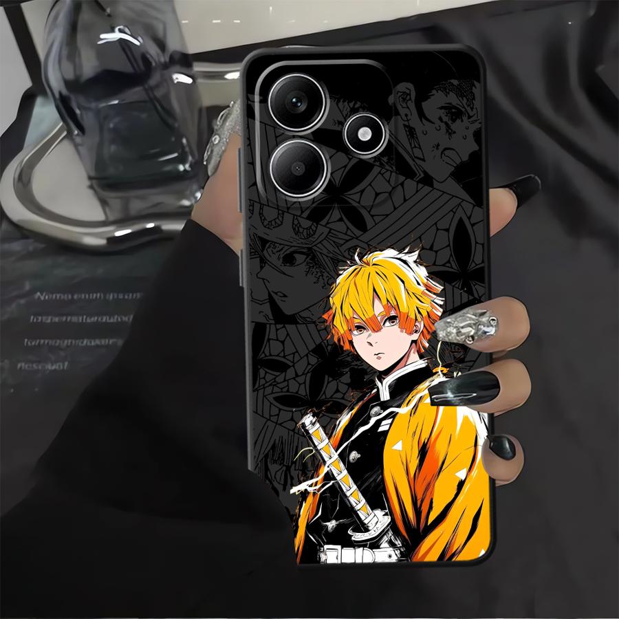 Cool Demons Anime Slayer Soft Back Phone Cover Case for Xiaomi Poco M3 M4 Pro F3 F4 F5 C65 X3 X4 X5 M5 C50 C51