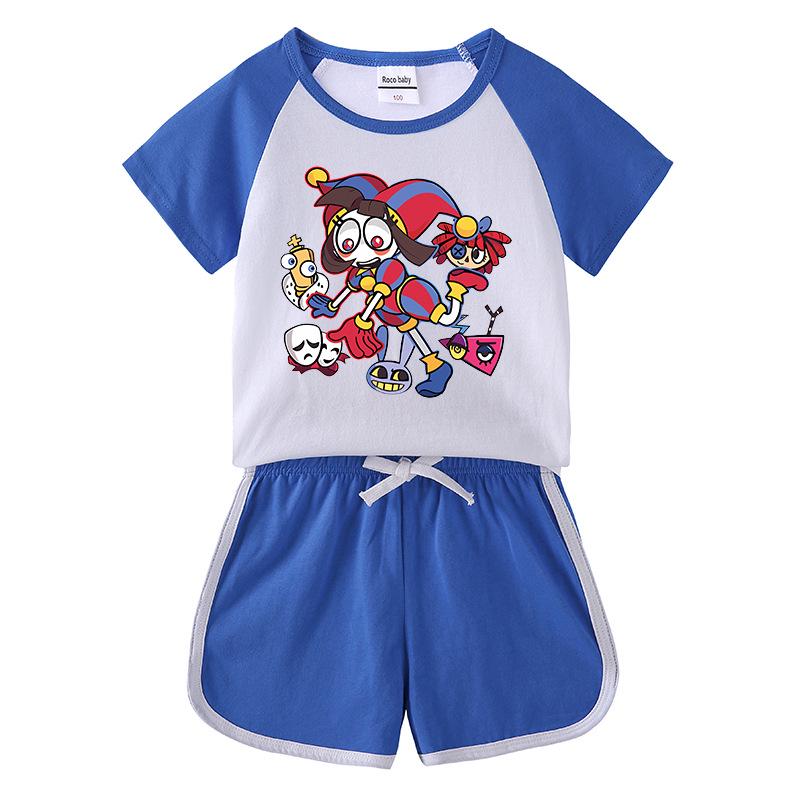 2026 Kids' Summer Clothing Set: Boys & Girls Short Sleeve T-Shirt and Shorts Two-Piece