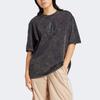 Adidas T-shirt Boyfriend Décoloré pour Femme Noir Streetwear IW3413