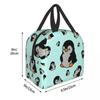 Custom Cute Penguins Lunch Bag Men Women Cooler Thermal Insulated Lunch Boxes for Adult Office