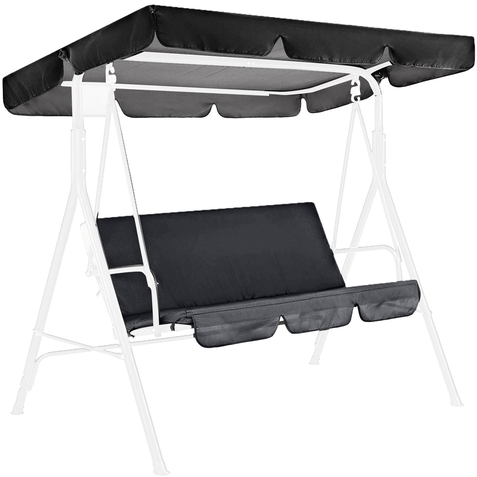 

150 см 3-местная садовая подушка-качель, 5 цветов, водонепроницаемый пылезащитный сменный навес для стула, запасной тканевый чехол, пылезащитные чехлы