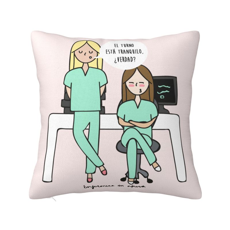 Luxury Cartoon Doctors Nurse Cushion Covers 45x45cm Soft Nursing Medical Print Pillow for Car Square Pillowcase Home Decorative