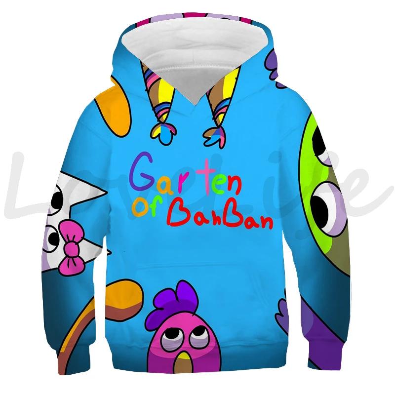 Children Garten Of BanBan Hoodie Boys Girls Sweatshirts Tops Kids Cartoon Pullover Harajuku Hoody Autumn Outwear Sudadera