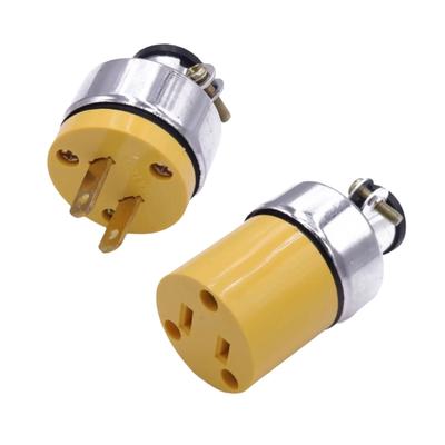 Stecker Buchse 15A NEMA L5-15P L5-15R Verdrahtung Lock-Steckverbinder US Industrie Stecker Generator Steuer Strom Steckdose
