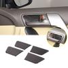 Autocollant de Garniture de Bol de Porte Intérieure en Fibre de Carbone Pour Toyota Land Cruiser Prado 10-17