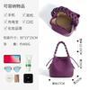 Calfskin leather messenger bag women's bucket bag commuter office worker niche high-end sense new women's handbag