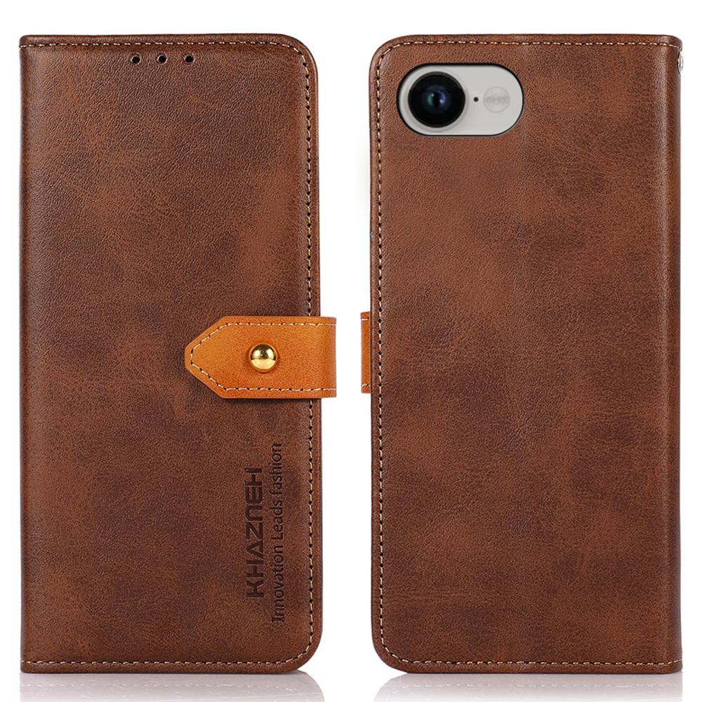 KHAZNEH For iPhone 16e Wallet Phone Case Stand Leather Flip Cover