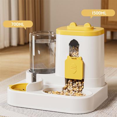 Automatic Pet Feeder and Waterer 2 In 1 Anti Slip Large Capacity Feeding Station for Cats Small
