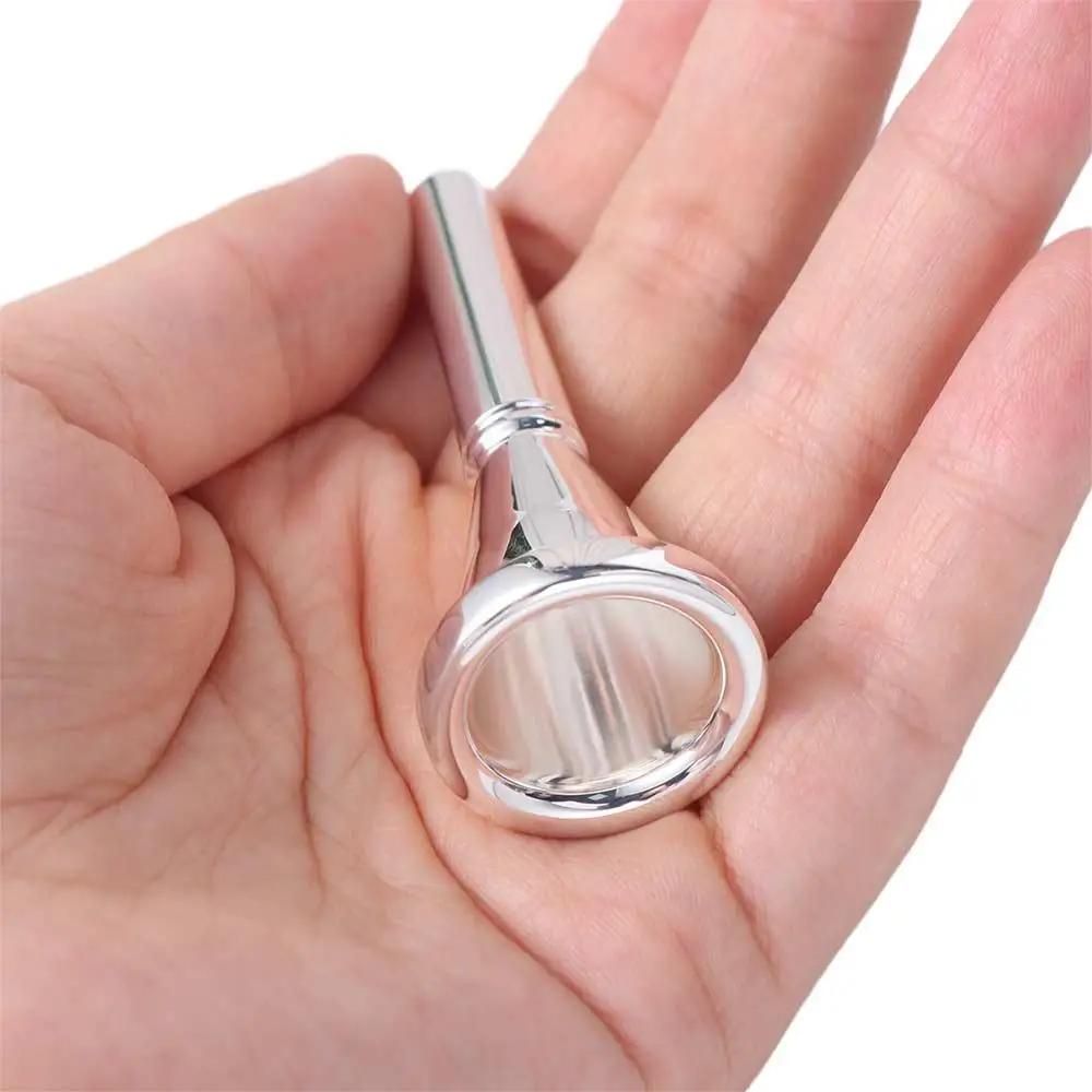 Durable Gold Silver French Horn Mouthpiece Professional Replacement Parts Horn Mouthpiece Students Brass Instrument Accessories