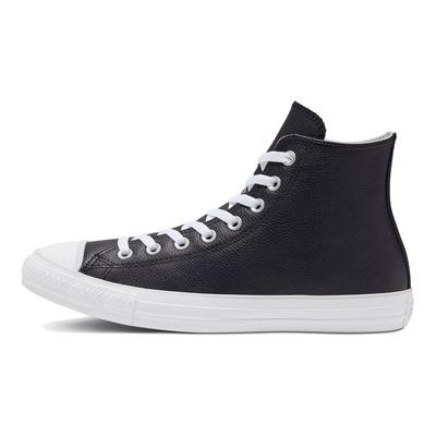 Chuck Taylor All Star Seasonal Color Leather High Top Sneakers Unisex Sneakers Black White 166730C