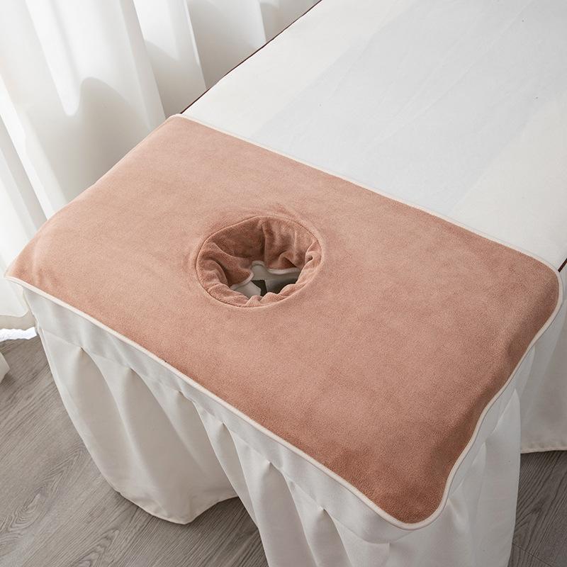 40x80cm/90x190cm Thickened Beauty SPA Massage Table Planking Face Towel with Hole Bed Bandana/Sheet