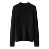 2024 Women's Slim-Fit Ribbed Knit Half-High Collar Pullover - Flattering Cashmere Base Layer Top