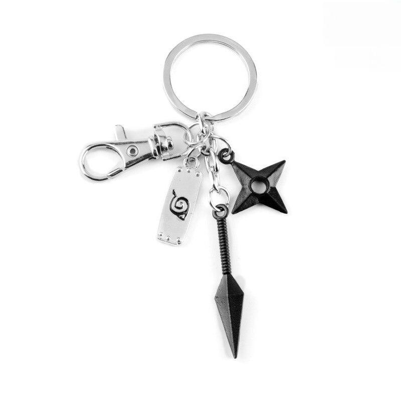 Cartoon Anime Keychain Sasuke Keyring Pendant Key Holder Souvenir Accessories