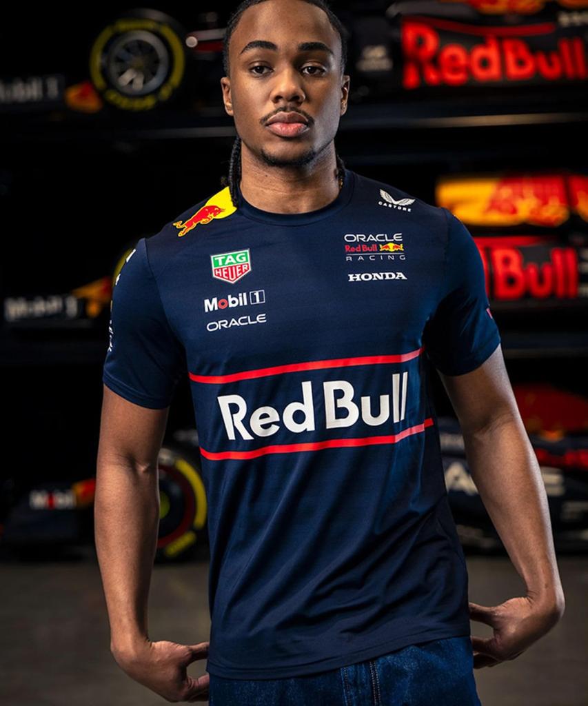 Oracle Red Bull Racing Team 2025 PUM'S T-Shirt / TM9866-020 (JP, Alphabet, M, Standard, Navy)