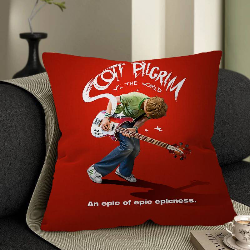Scott Pilgrim Pillow Gifts Home Office Furnishings Bedroom Sofa Car Cushion Cover Case 45X45Cm