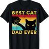 Best Cat Dad Ever Funny Cat Daddy Fist Bump Father's Day T-Shirt