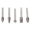 5PCS 14in 6mm Cabeça Brocas Rotativas de Rebarba Aço Tungstênio Limas para Esmerilhadeira para Escultura em Metal Madeira