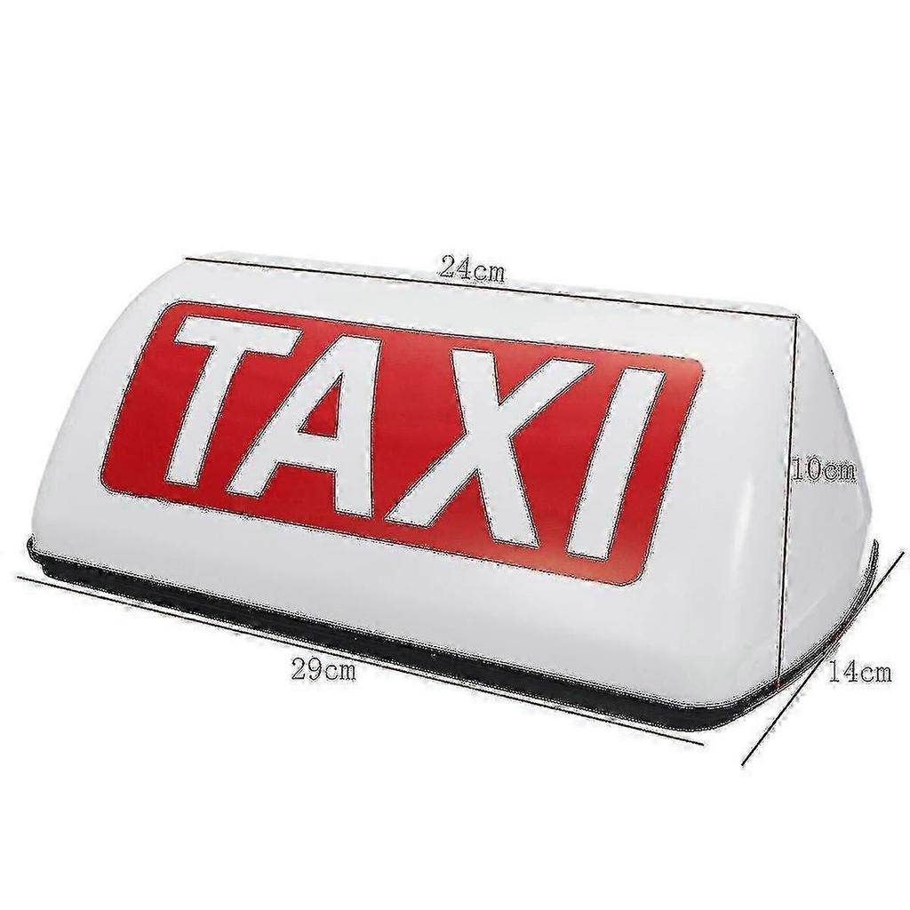 12v Taxi Top Sign Waterproof Magnetic Meter Cab Lamp Light Led Taxi Signal Lamp - Yellow