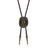 Vintage Cowboyhut Bolo Krawatte Halskette mit Weizenstern-Anhänger PU-Lederkordel Mode Krawatte für Männer und Frauen