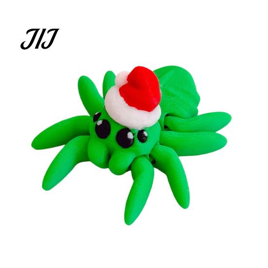 Halloween Scavenger Hunt Supplies Spider Figurine, 3D Printed Articulated Joint with Glow Sensory Fidget Toys in Dark Eggs, Spooky Decor for